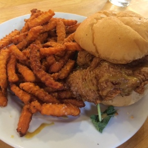 Whole Foods Fried Chicken Sandwich and Fries